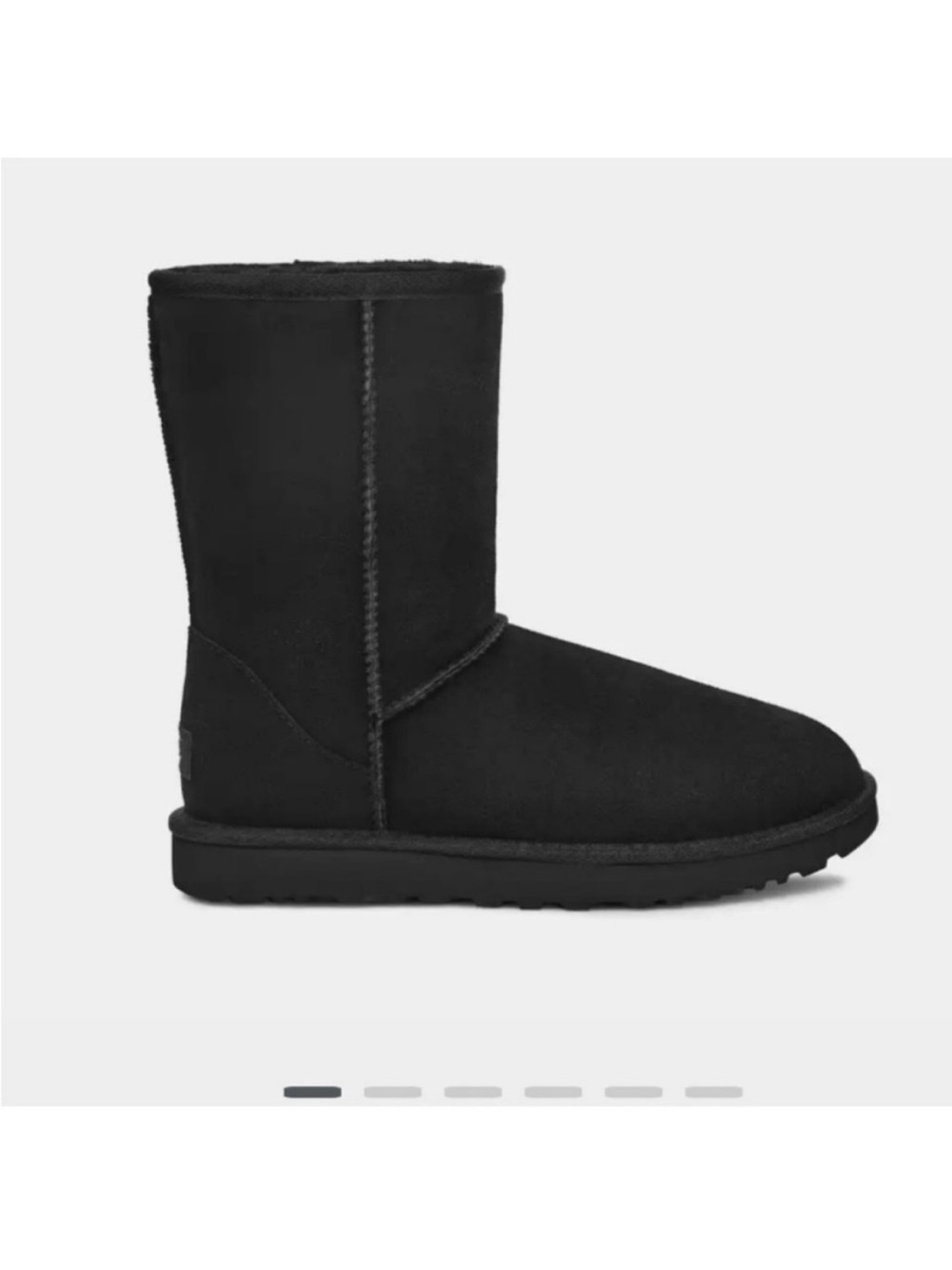 UGG Women’s Classic Black Suede Winter Boots Size 9